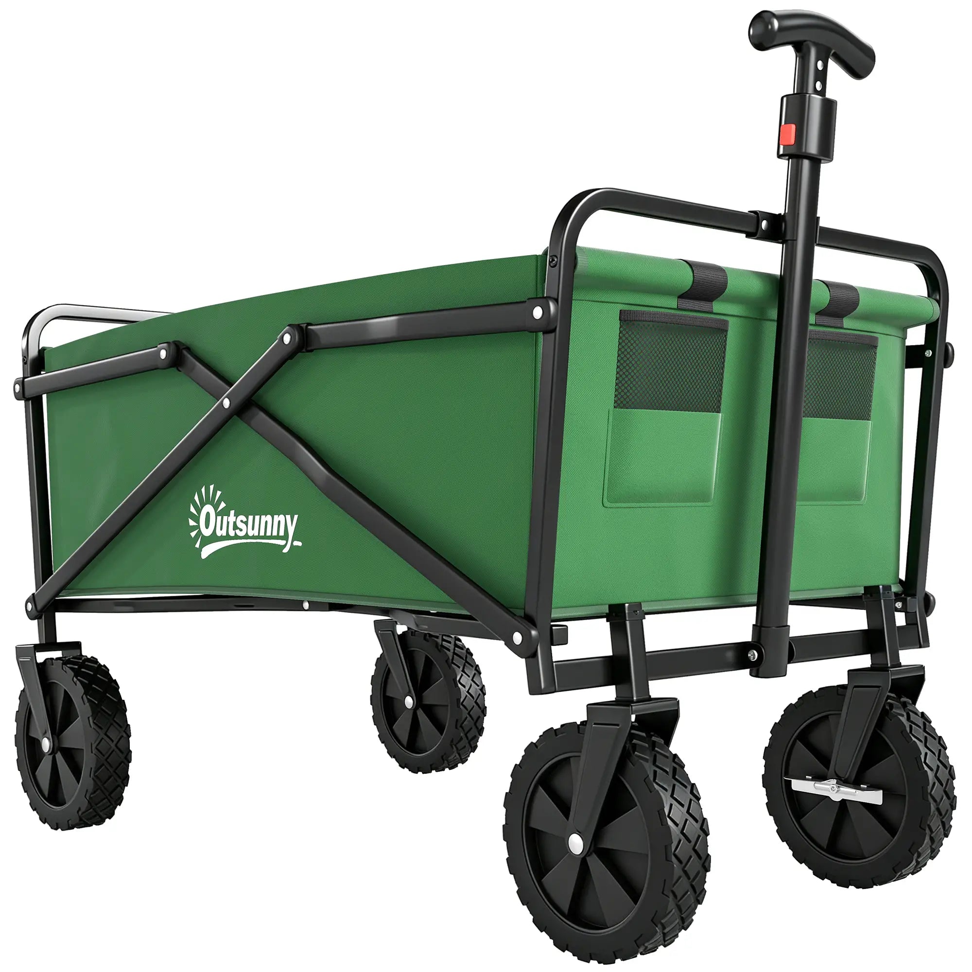 Folding Wagon Cart, Heavy Duty Outdoor Utility, Collapsible Garden Trolley, Steel Frame, Oxford Fabric Folding Garden Carts at Gallery Canada