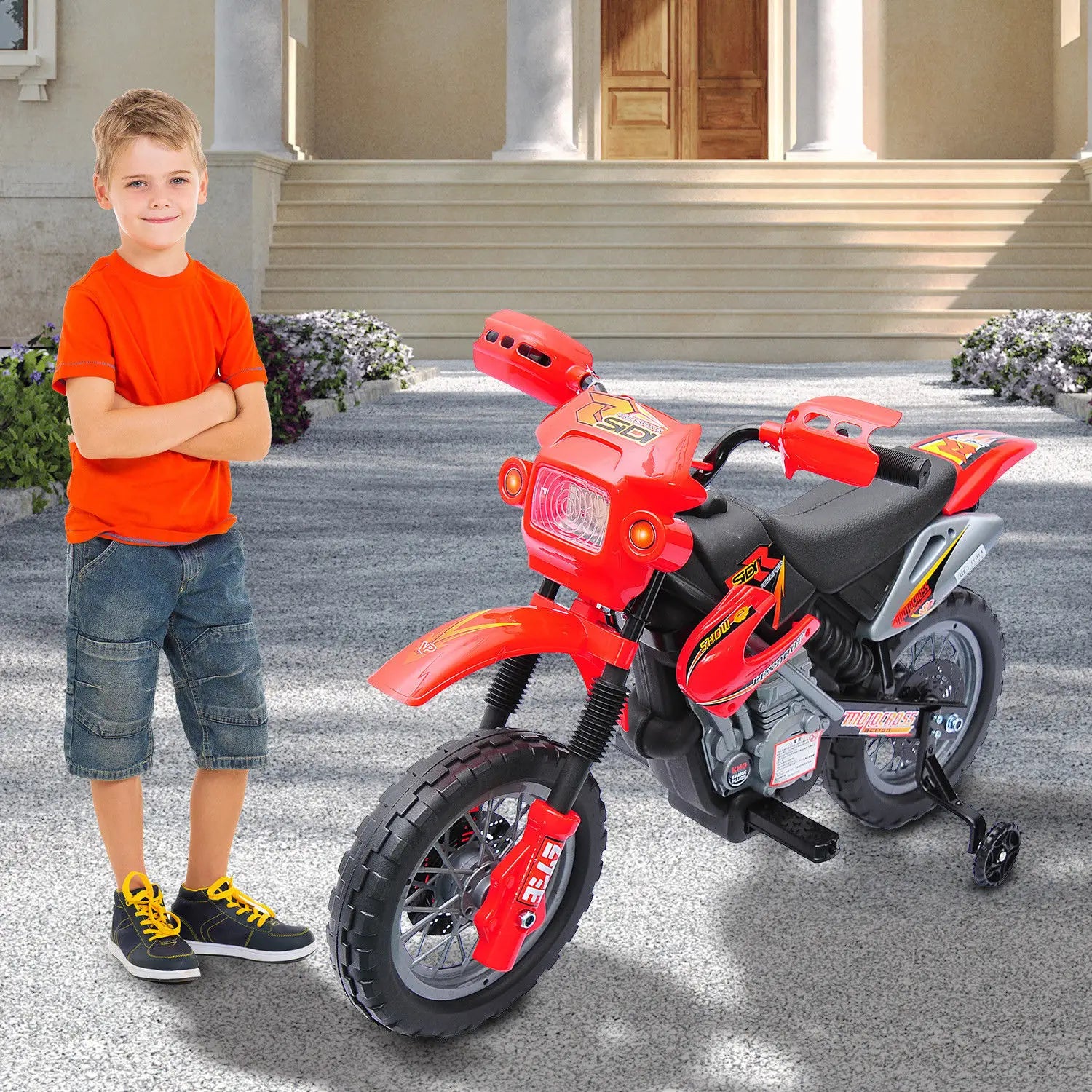 6V Electric Ride On Motorcycle, For 3-6 Year Olds, Red Electric Motorcycles at Gallery Canada