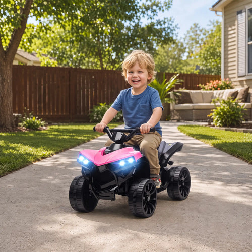 6V Kids ATV, 4 Wheeler Electric Ride on Car, Pink