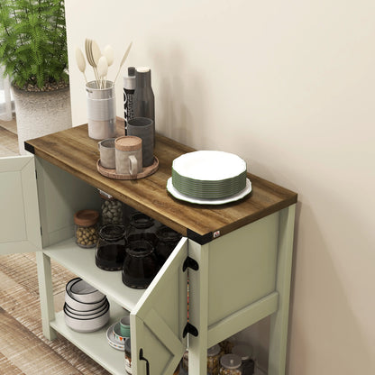 Farmhouse Kitchen Storage Cabinet, Free Standing Sideboard, White Storage Cabinets at Gallery Canada