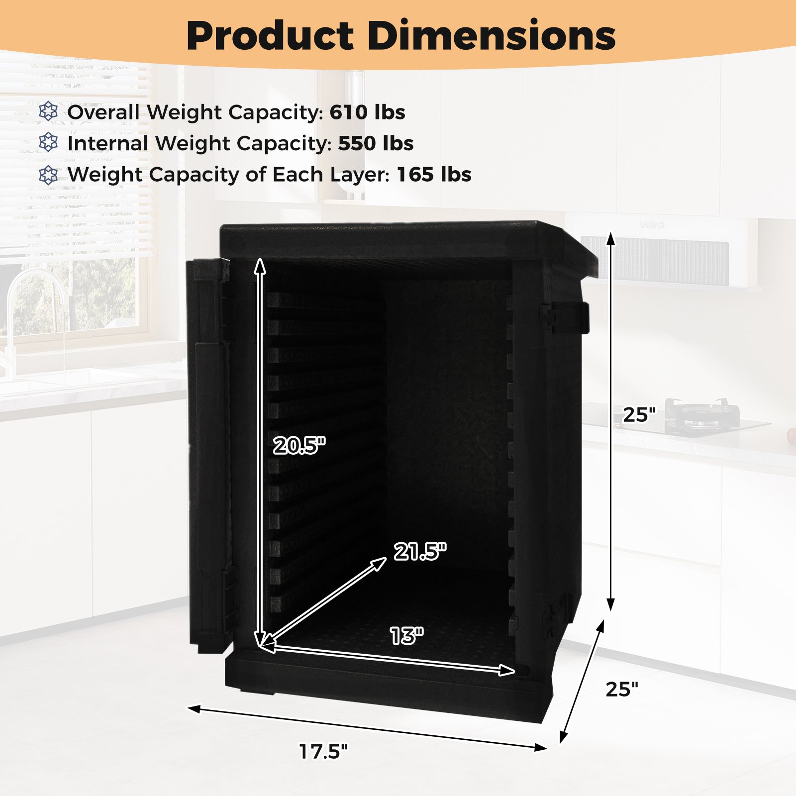 91 Qt Insulated Food Pan Carrier, Safety Buckles Coolers at Gallery Canada