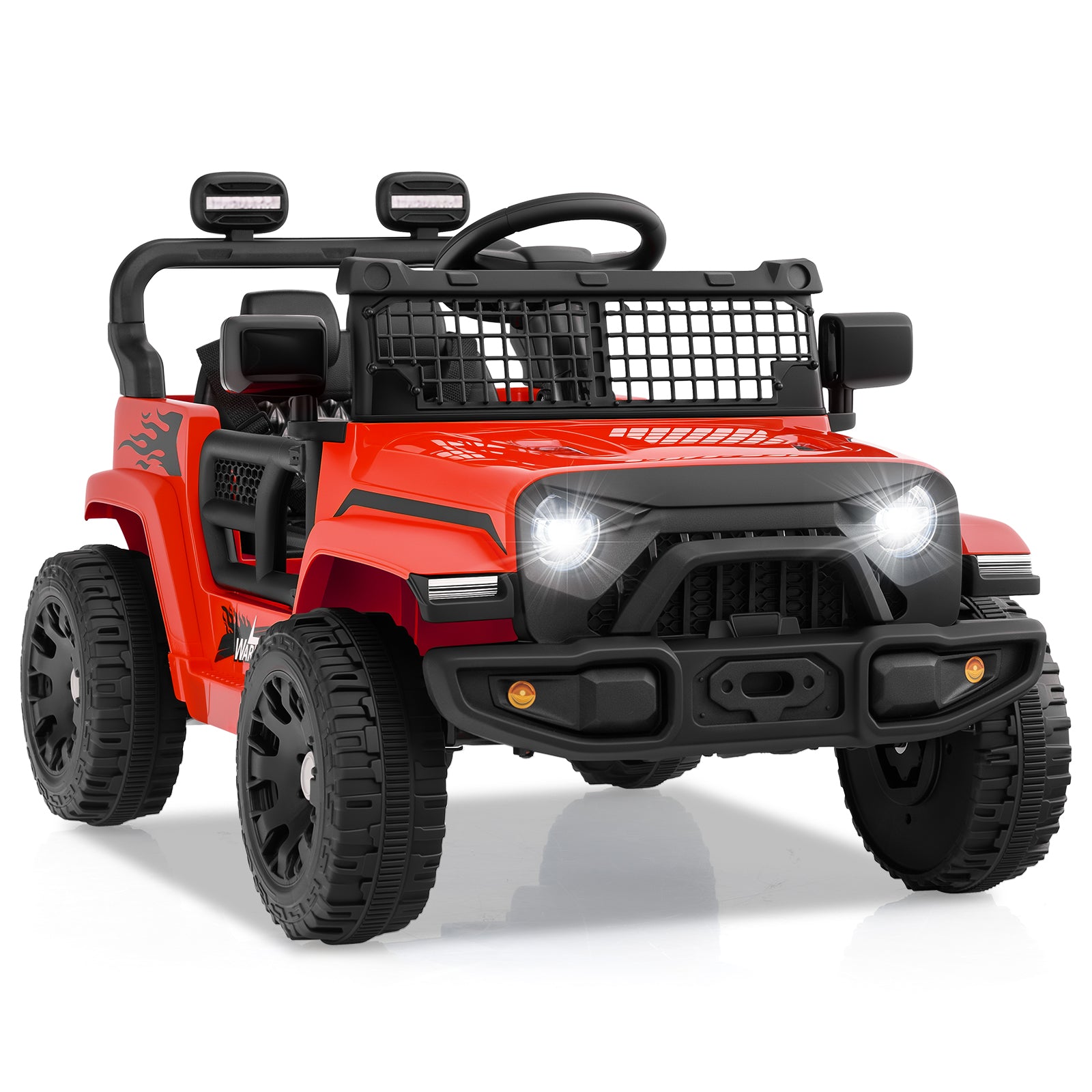12V Kids Ride On Truck Car, Battery Powered Electric Vehicle, Red Powered Ride On Toys at Gallery Canada