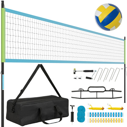 Portable Outdoor Volleyball Net Set, Heavy-Duty, Green Sport Equipments Green at Gallery Canada