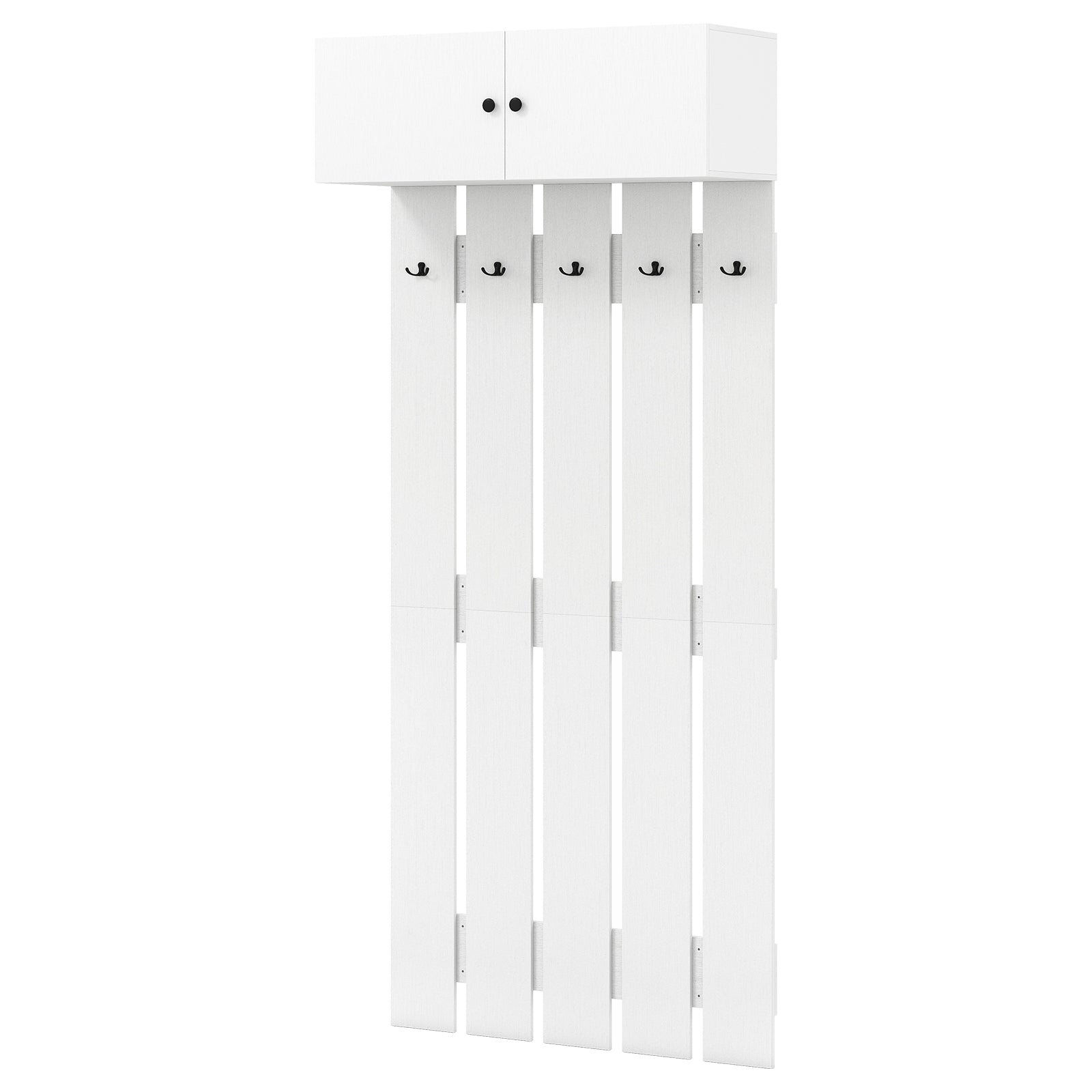 Wall Mounted Coat Rack, White Coat Racks & Hall Trees White at Gallery Canada