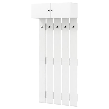 Wall Mounted Coat Rack, White Coat Racks & Hall Trees White at Gallery Canada