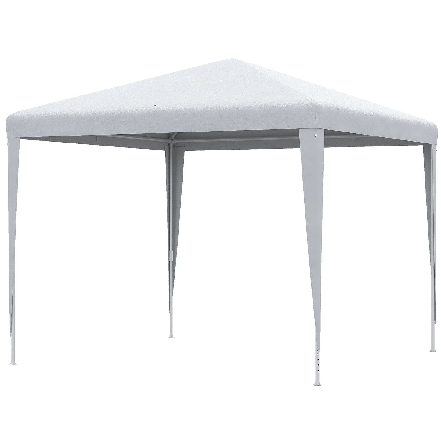 9' x 9' Portable Canopy Tent, Outdoor Gazebo, White Canopy Tents White at Gallery Canada