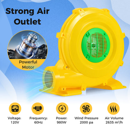 980W Bounce House Blower, 1.31 HP Portable Air Pump Fan Air Blowers at Gallery Canada