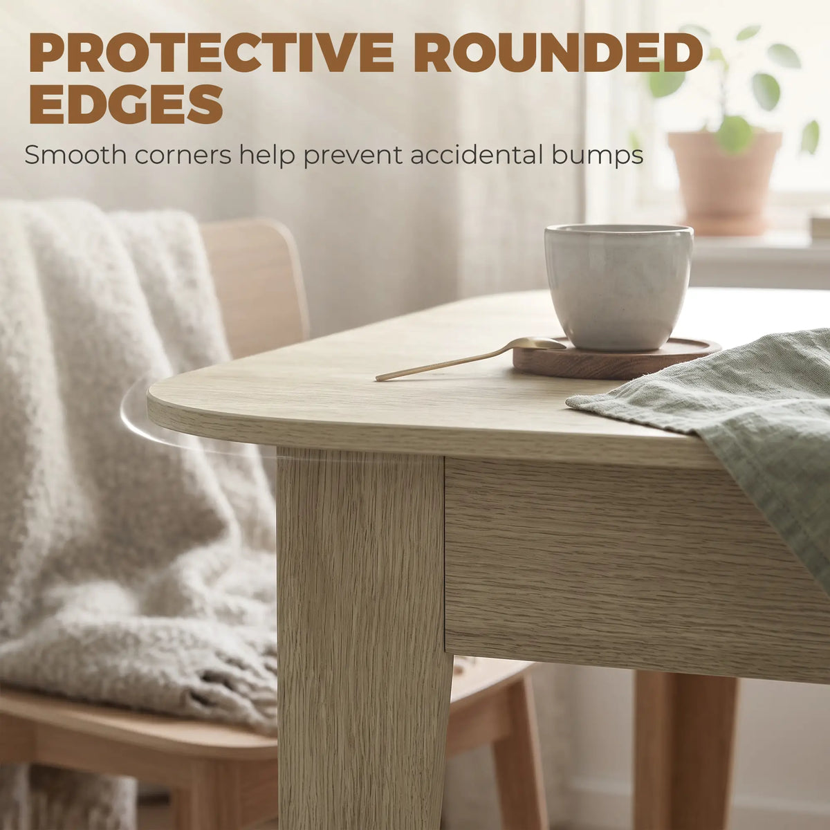 Extendable Oval Dining Table, 4-6, Oak Dining Tables at Gallery Canada