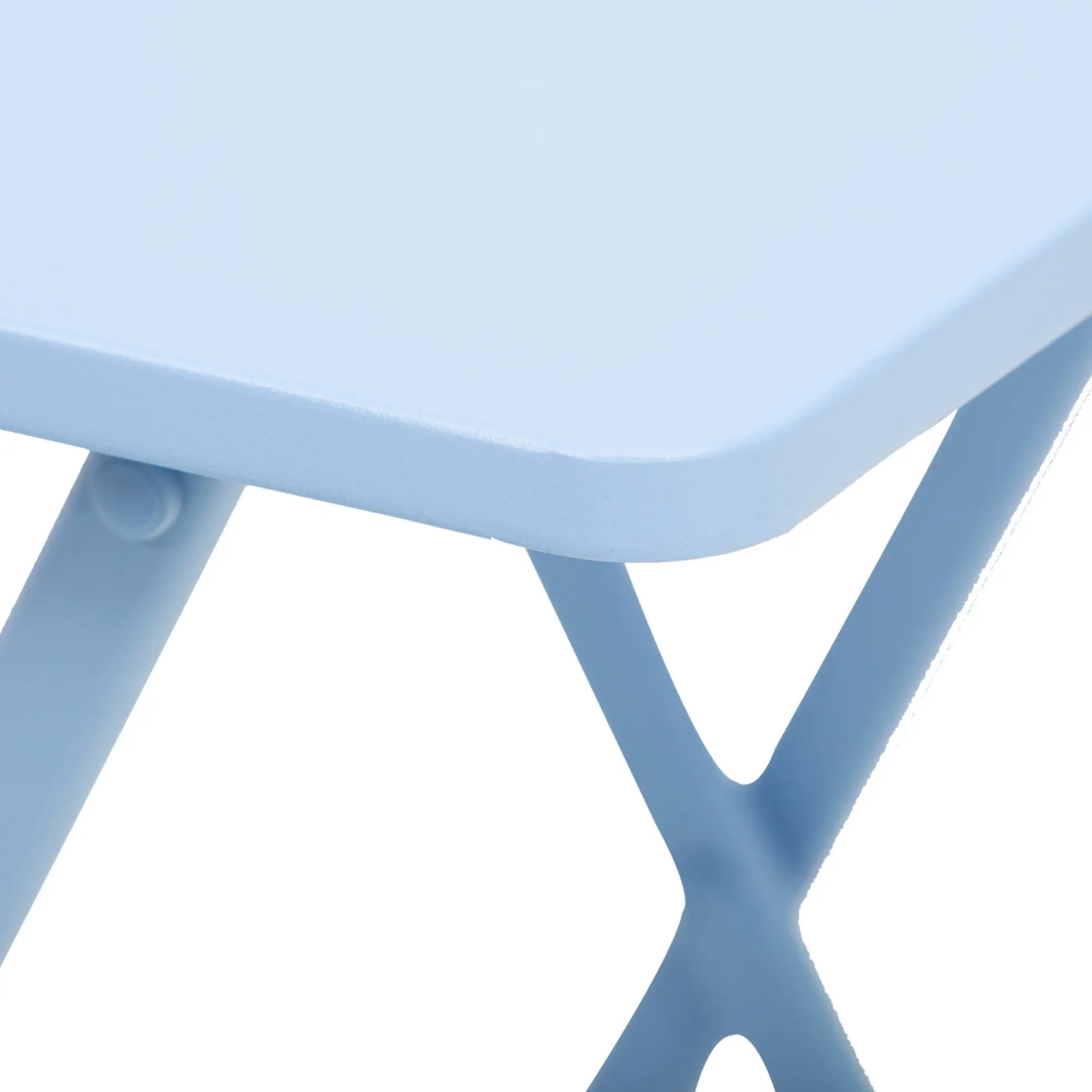 3 Piece Bistro Set, Foldable Patio Chairs, Square Table, Blue Bistro Sets at Gallery Canada