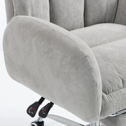 Cross Legged Office Chair, Flip Armrests, Footrest, Light Grey Executive & Manager Chairs at Gallery Canada