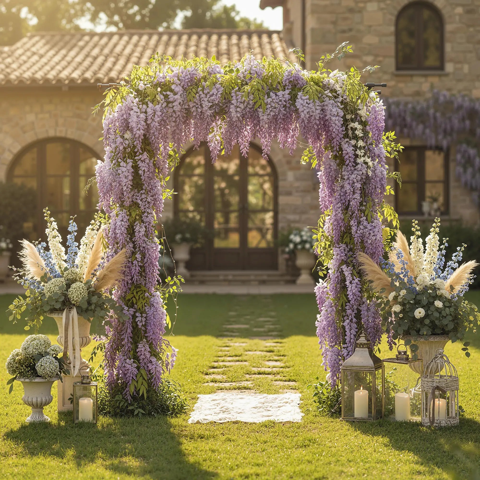 PE-Coated Steel Garden Arch Trellis, 70.9