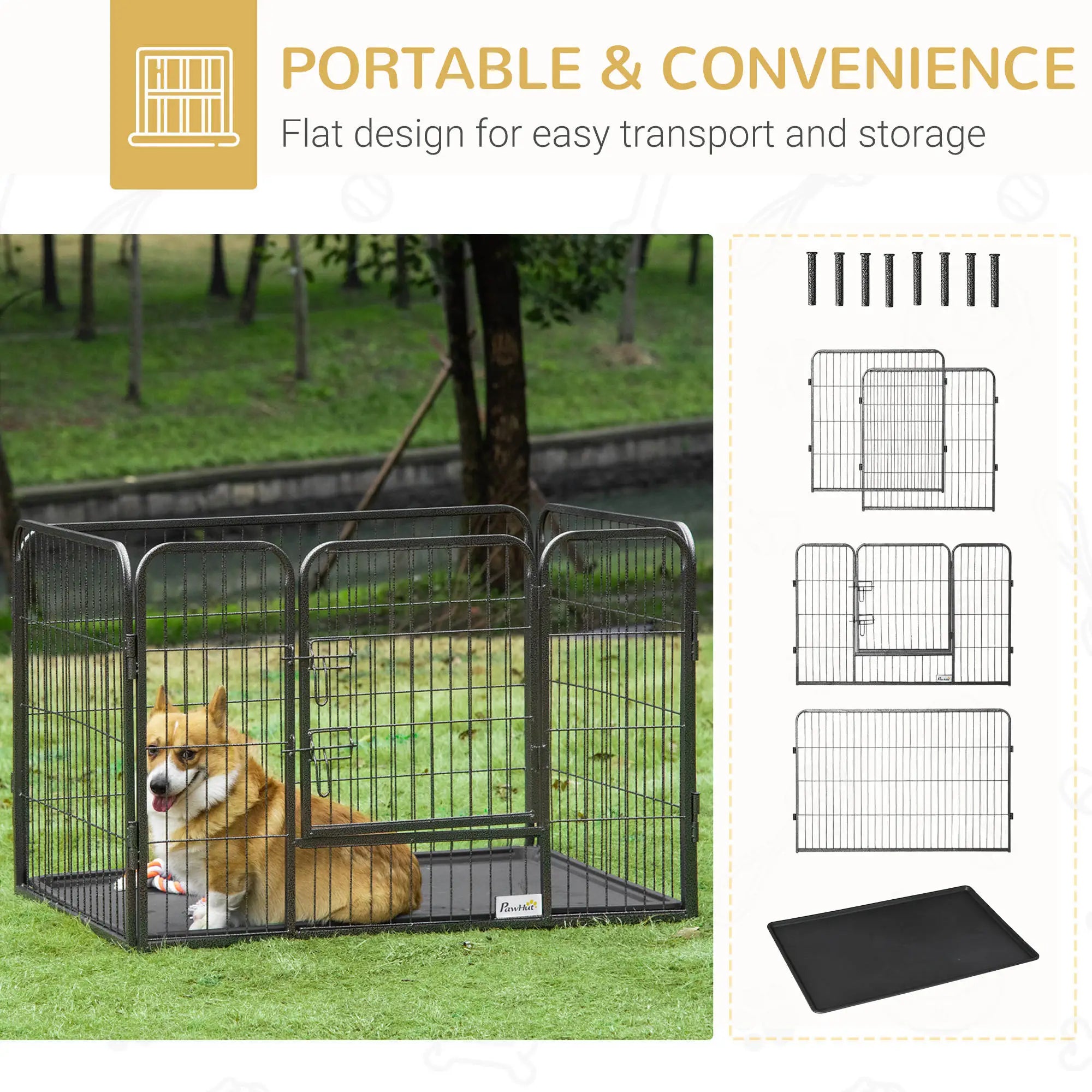 4 Panel Dog Playpen, 28