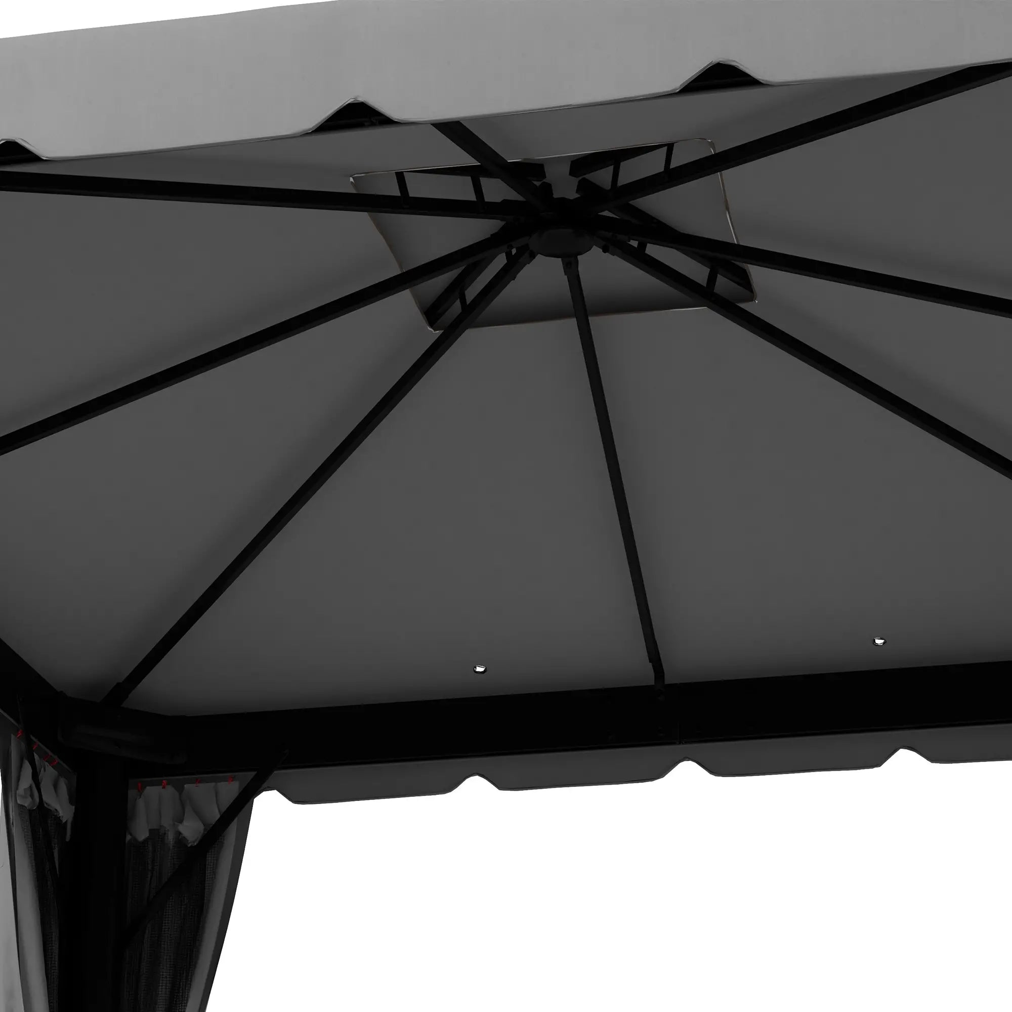 10' X 10' Gazebo With Curtains & Mesh Screen, Light Grey Gazebos at Gallery Canada