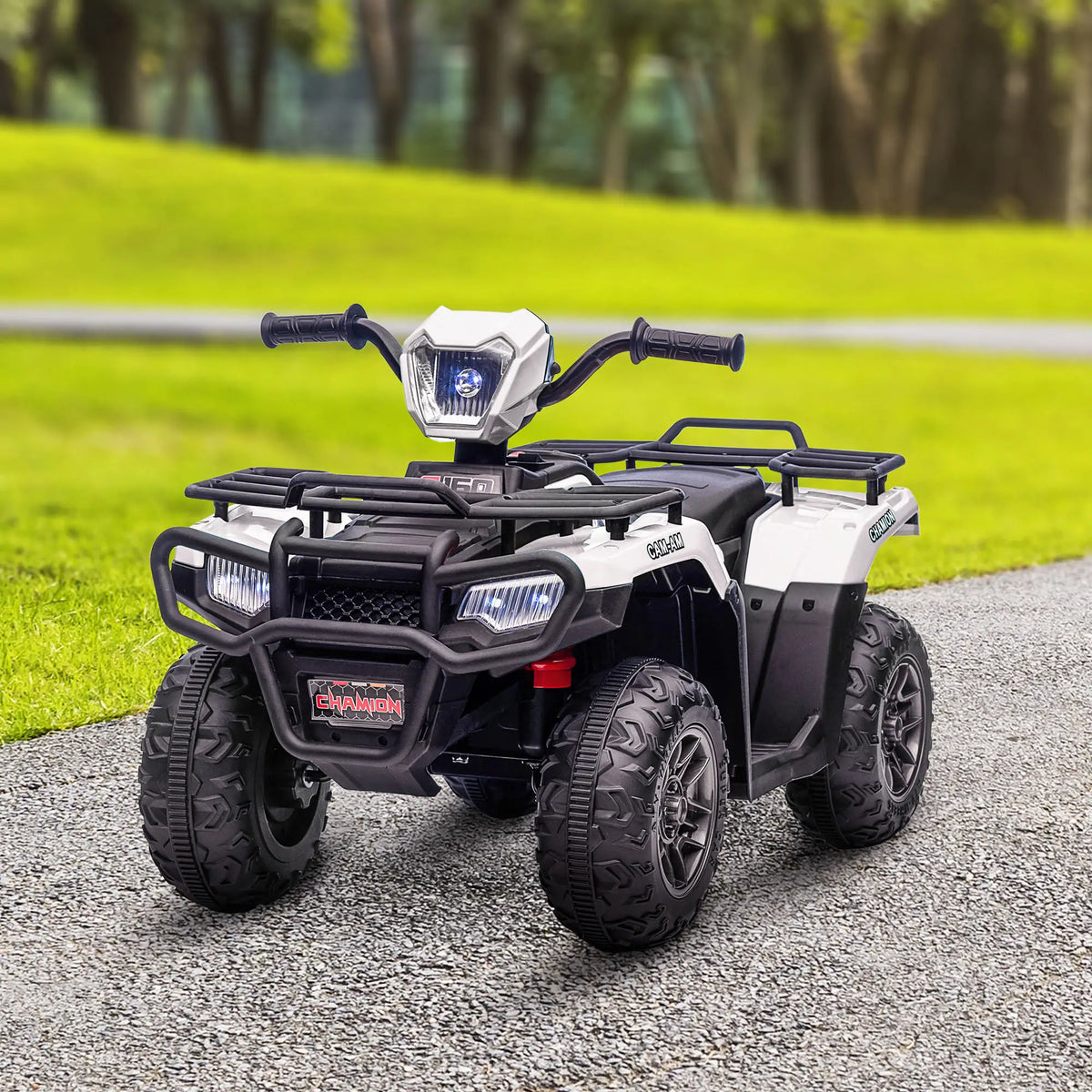 12V Kids ATV Quad, 4 Wheeler, Battery Powered, Ages 37-60 Months, White Electric Toy Cars at Gallery Canada