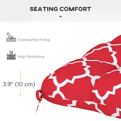 4-Piece Seat Cushion Pillows, Patio Chair Cushions with Ties, Indoor Outdoor Patio Chair Cushions at Gallery Canada