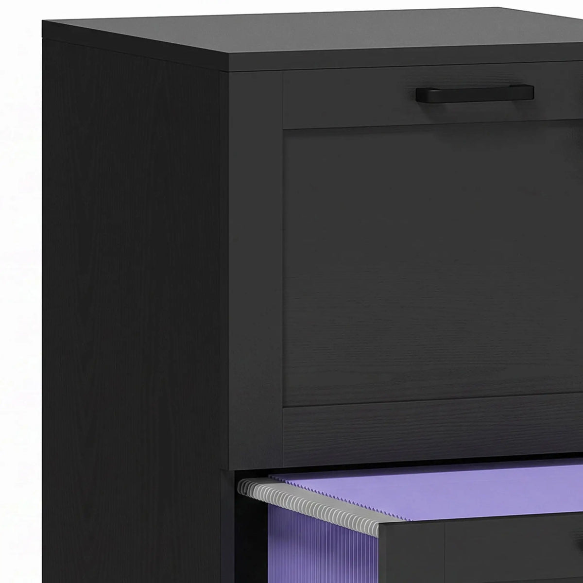 Vertical Filing Cabinet, 2 Drawers, Lock, A4 Letter, Black Office Cabinets & Cupboards at Gallery Canada