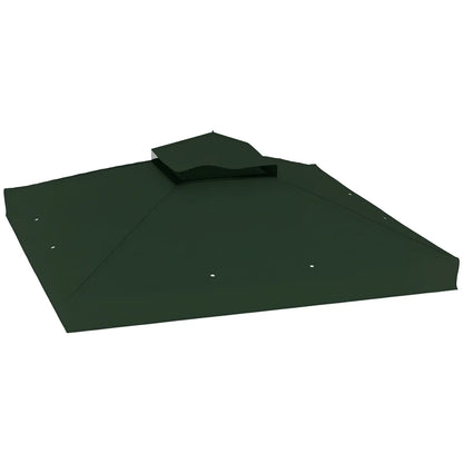 10' x 10' Gazebo Canopy Replacement Cover, UPF30+, Top Cover Only, Green Gazebo Canopy Replacement at Gallery Canada