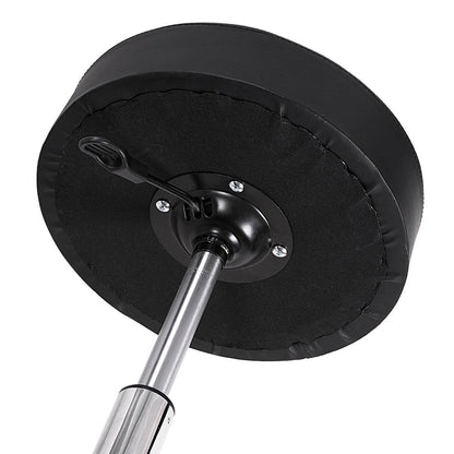 Adjustable Round Leather Swivel Bar Stool, Black Bar Stools at Gallery Canada