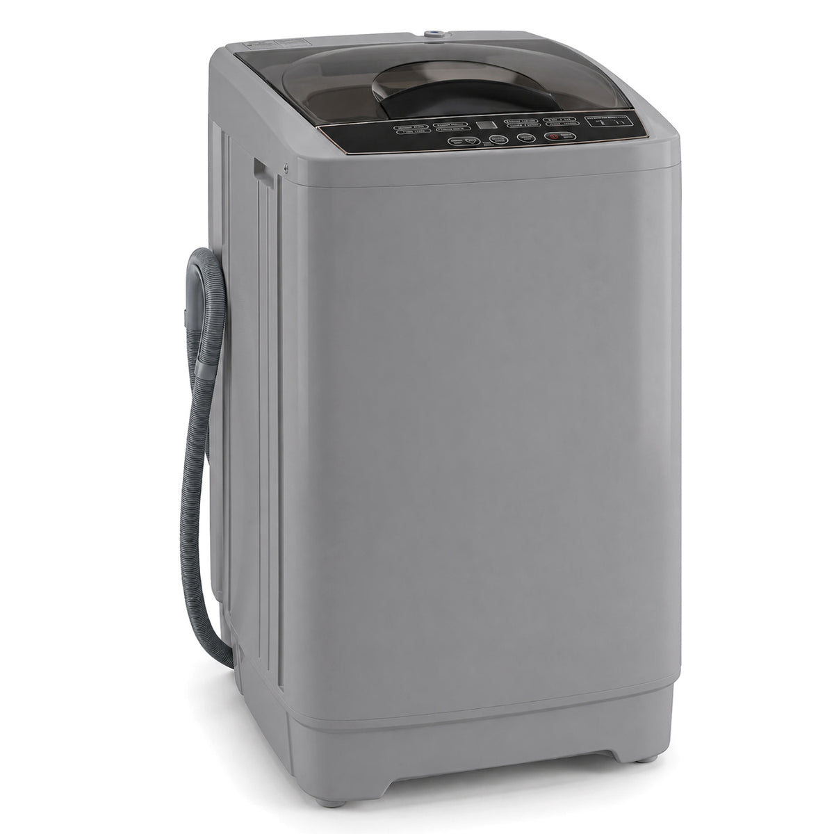 9.93 Lbs Full Automatic Washing Machine, 8 Programs, Gray Washing Machines Gray at Gallery Canada