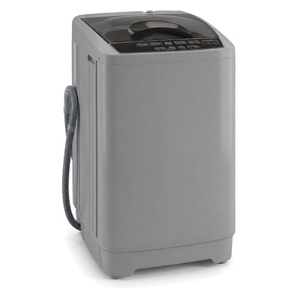 9.93 Lbs Full Automatic Washing Machine, 8 Programs, Gray Washing Machines Gray at Gallery Canada