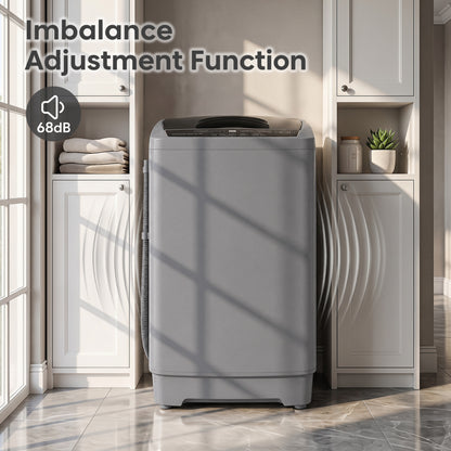 9.93 Lbs Full Automatic Washing Machine, 8 Programs, Gray Washing Machines at Gallery Canada