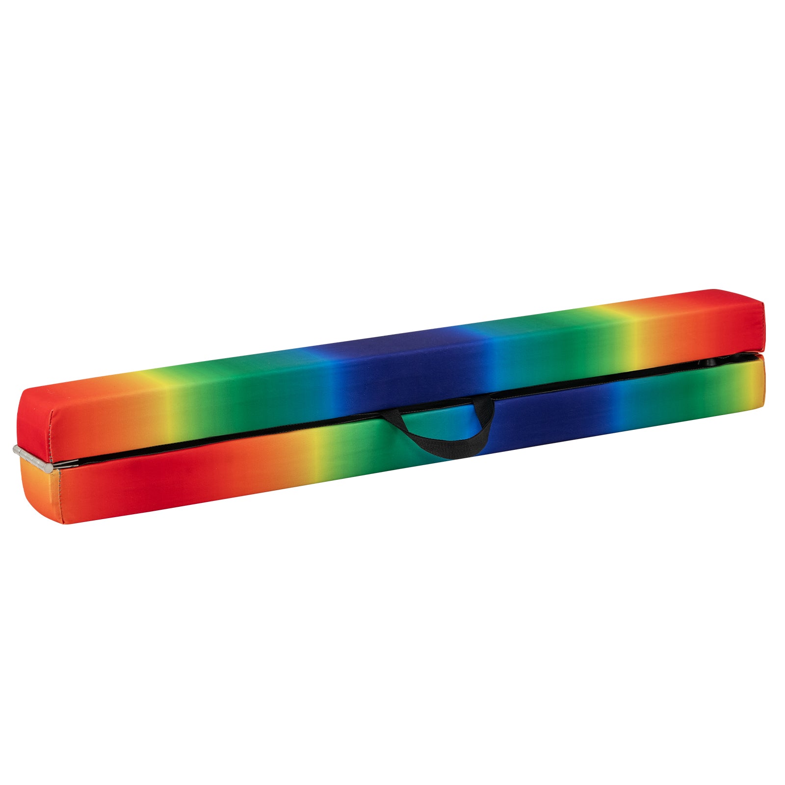 9 FT Folding Balance Beam, Anti-Slip Base, Pine Wood Frame, Rainbow Multicolor Sports at Gallery Canada