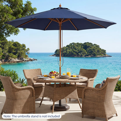 9 FT Patio Umbrella, Outdoor Table Umbrella, Navy Outdoor Umbrellas at Gallery Canada