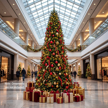 9 FT Pencil Alpine Tree, 1345 Tips, 550 LED Lights