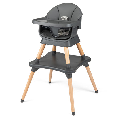 9-In-1 Convertible High Chair, Solid Wood Legs, Gray High Chairs at Gallery Canada
