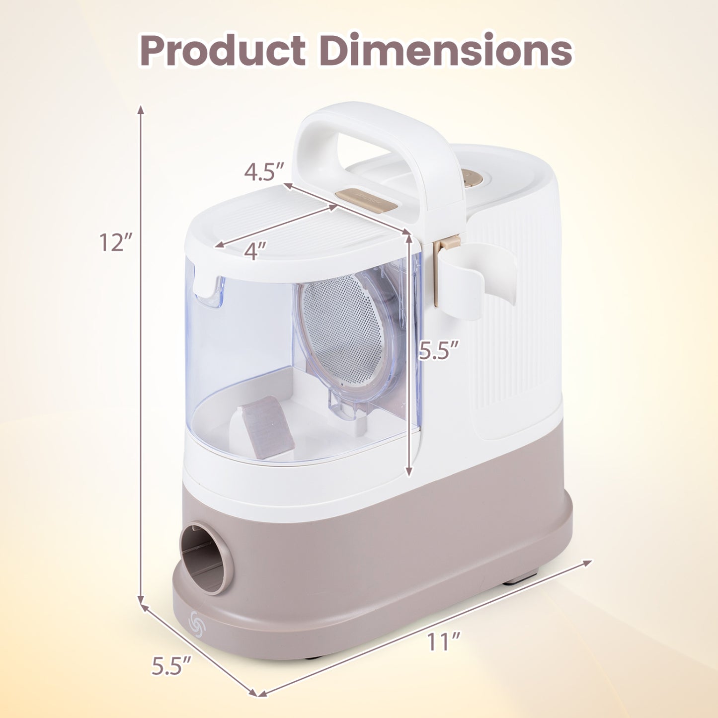 Kit de toilette pour chien à aspiration 9-en-1, 3 modes d'aspiration