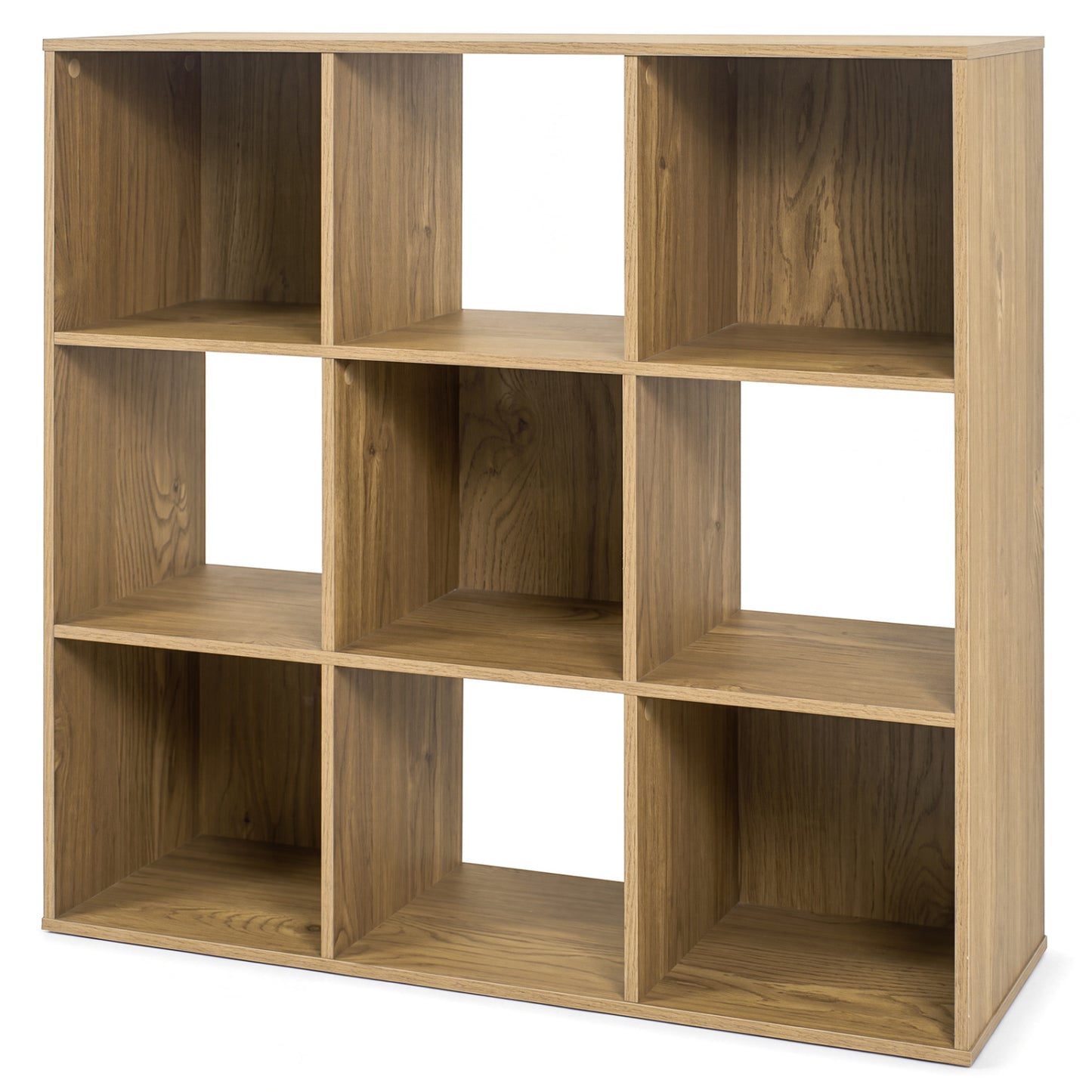 Wooden Bookshelf, 9-Cube, 2 Anti-Tip Kits, Natural Bookcases at Gallery Canada