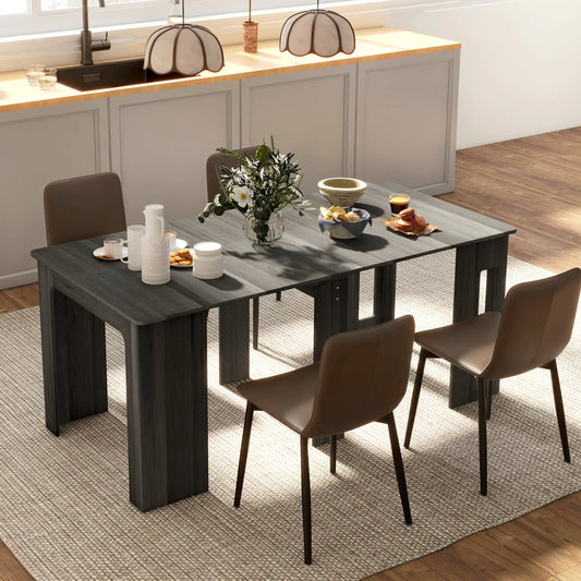 Extendable Dining Table, Expandable Kitchen Table, Seats 6, Grey Dining Tables Grey at Gallery Canada