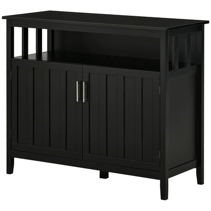 Sideboard Buffet, 2 Doors, Adjustable Shelves, Kitchen Dining, Black Bar Cabinets at Gallery Canada