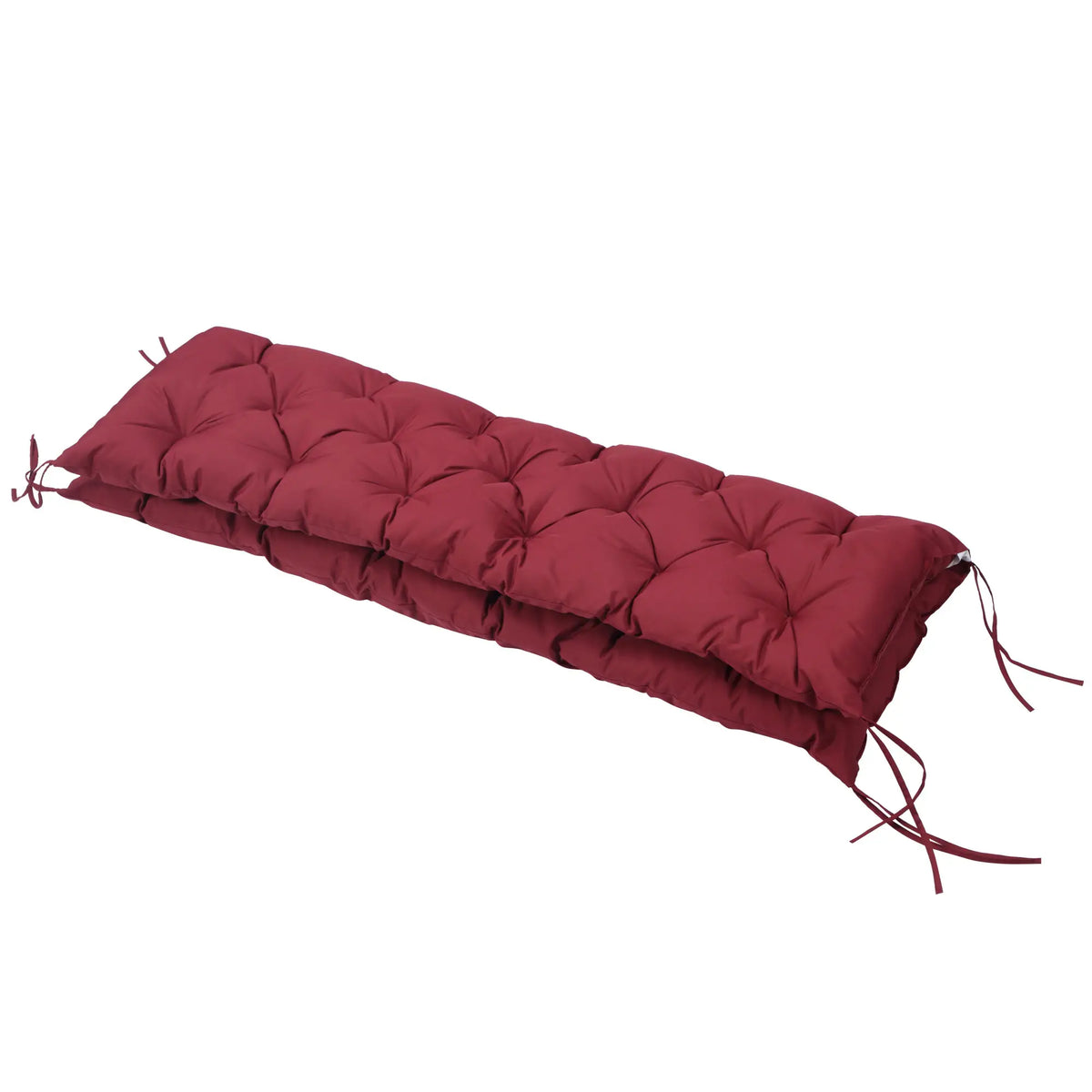 3 Seater Outdoor Swing Cushions With Backrest, Wine Red Patio Chair Cushions at Gallery Canada