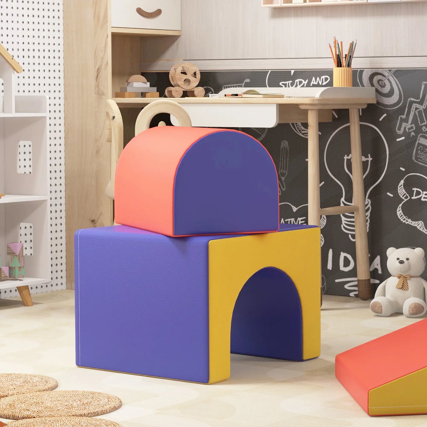 4 Piece Foam Play Set, Toddlers and Kids, Classic Color Baby Gym & Playmats at Gallery Canada
