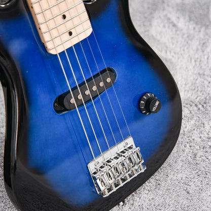 30 Inch Kids Electric Guitar, 3/4 Size, Starter Kit, Blue/Black Electronic Musical Pianos at Gallery Canada