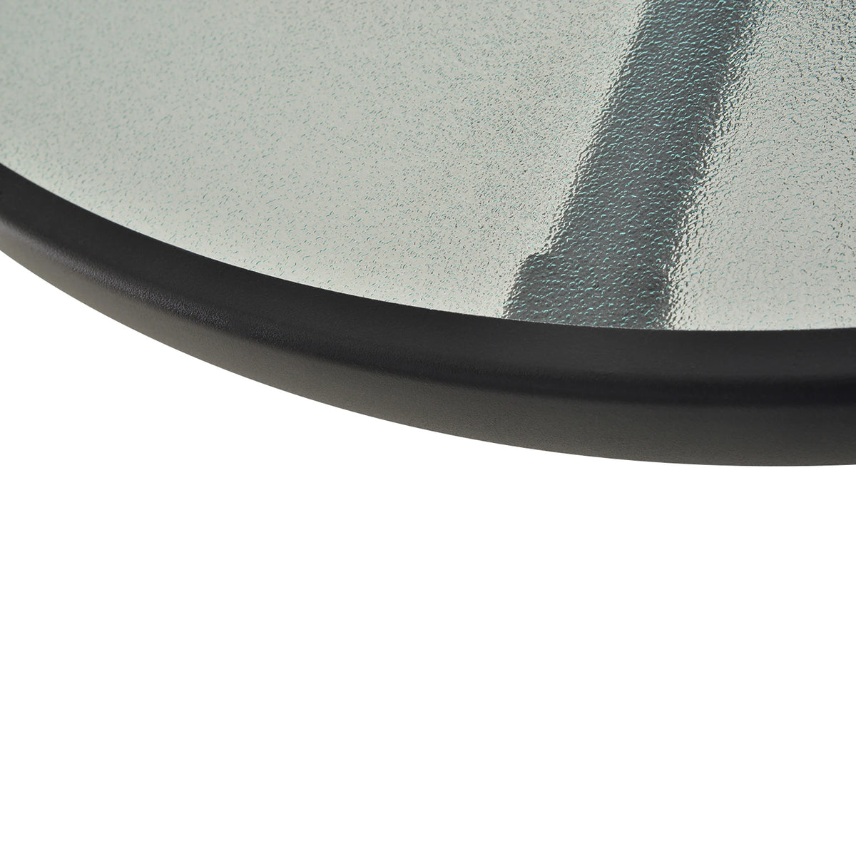 31.5" Round Outdoor Bistro Table, Tempered Glass Coffee Side Table Patio Side Tables at Gallery Canada