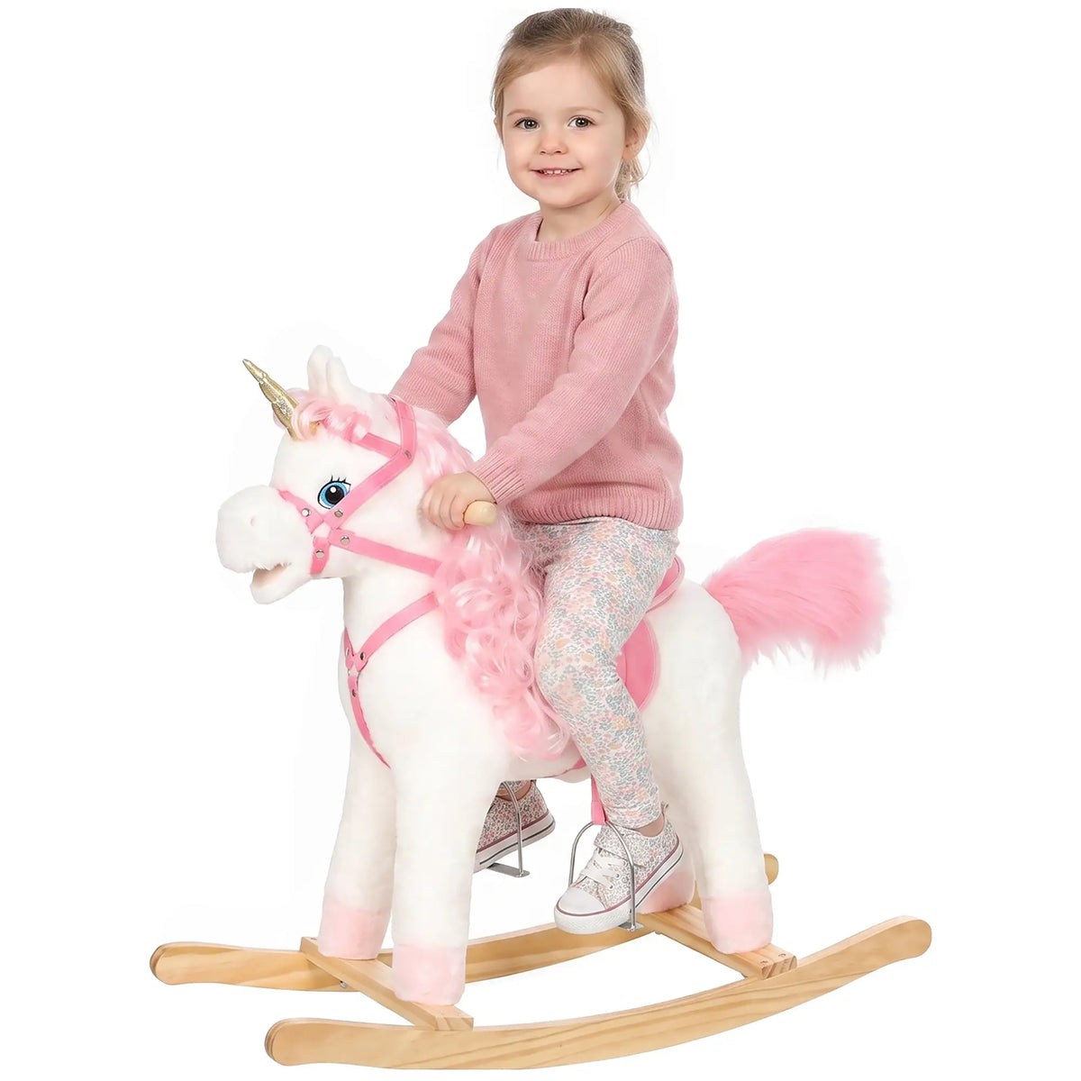 Unicorn Rocking Horse, Ride on Toy, Sounds, White, 3-5 Y, White Rocking Horses at Gallery Canada
