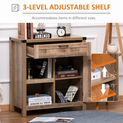 Rustic Barn Door Storage Cabinet, Modern Farmhouse Buffet Sideboard, Light Oak Bar Cabinets at Gallery Canada