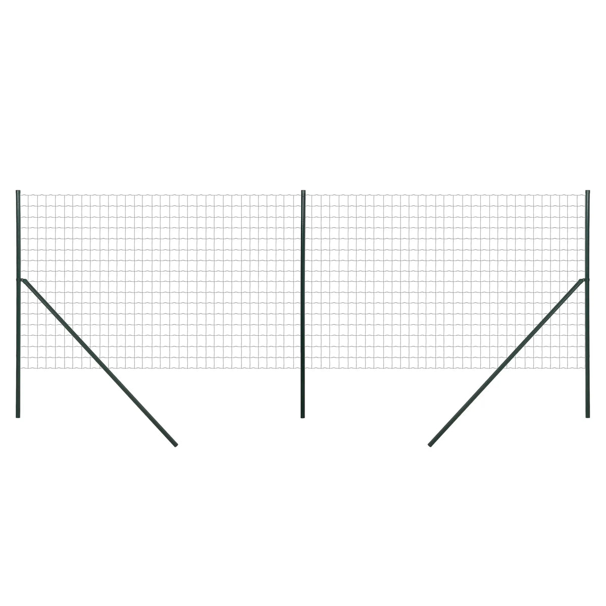 Garden Fence Barrier, Welded Fence Roll, Green Plastic-Coated Steel, Green Garden Fences Green at Gallery Canada