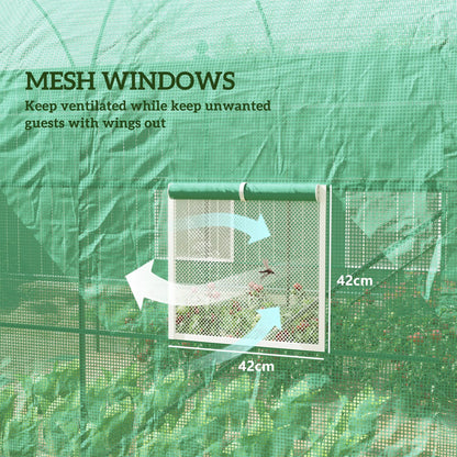 8'x6.6'x6.6' Walk-In Greenhouse, Garden Tunnel, Steel Frame, Roll-Up Door Walk In Greenhouses at Gallery Canada