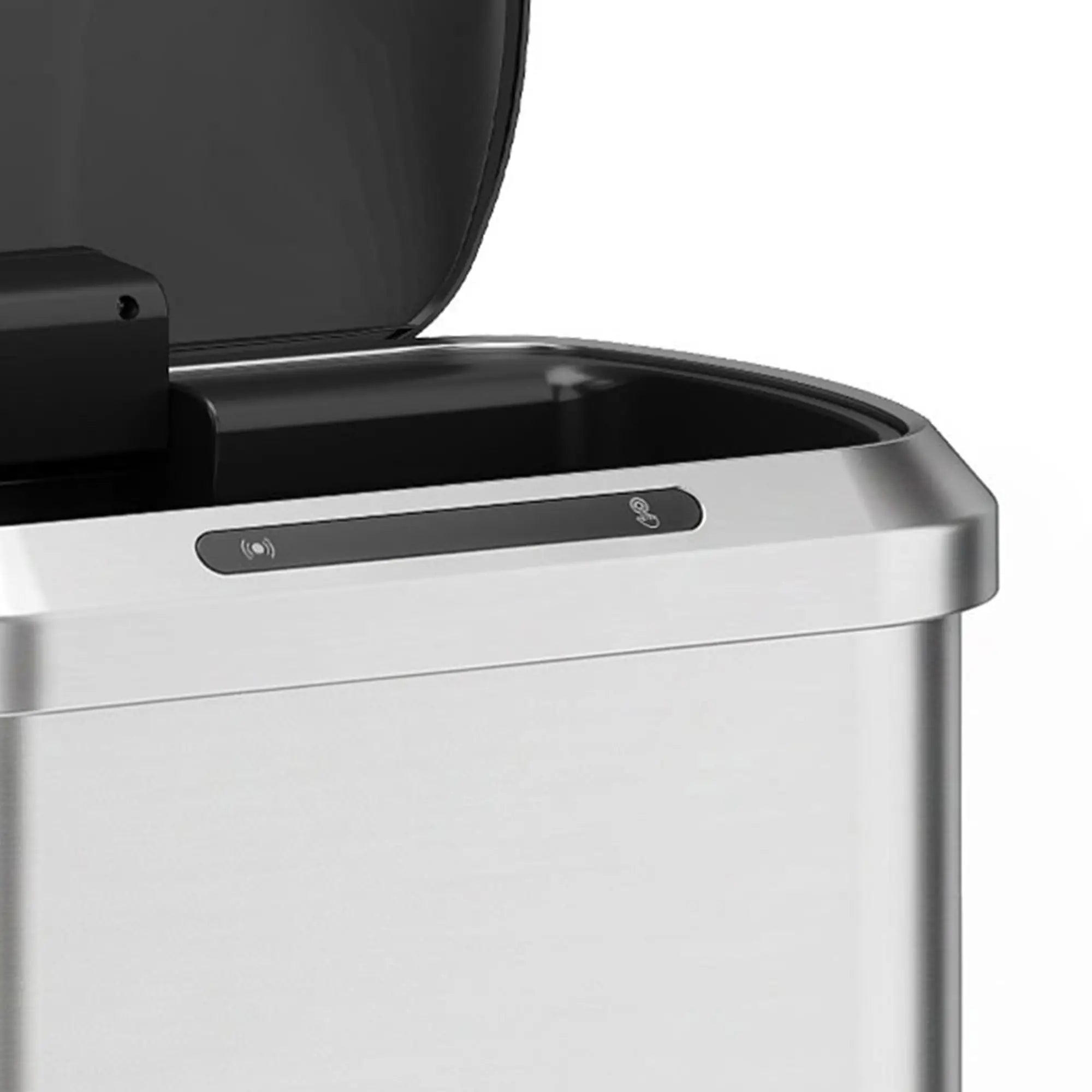 Automatic Trash Can, 13.2Gal / 50L, Touchless, Soft-Close Lid, Silver Kitchen Trash Cans at Gallery Canada