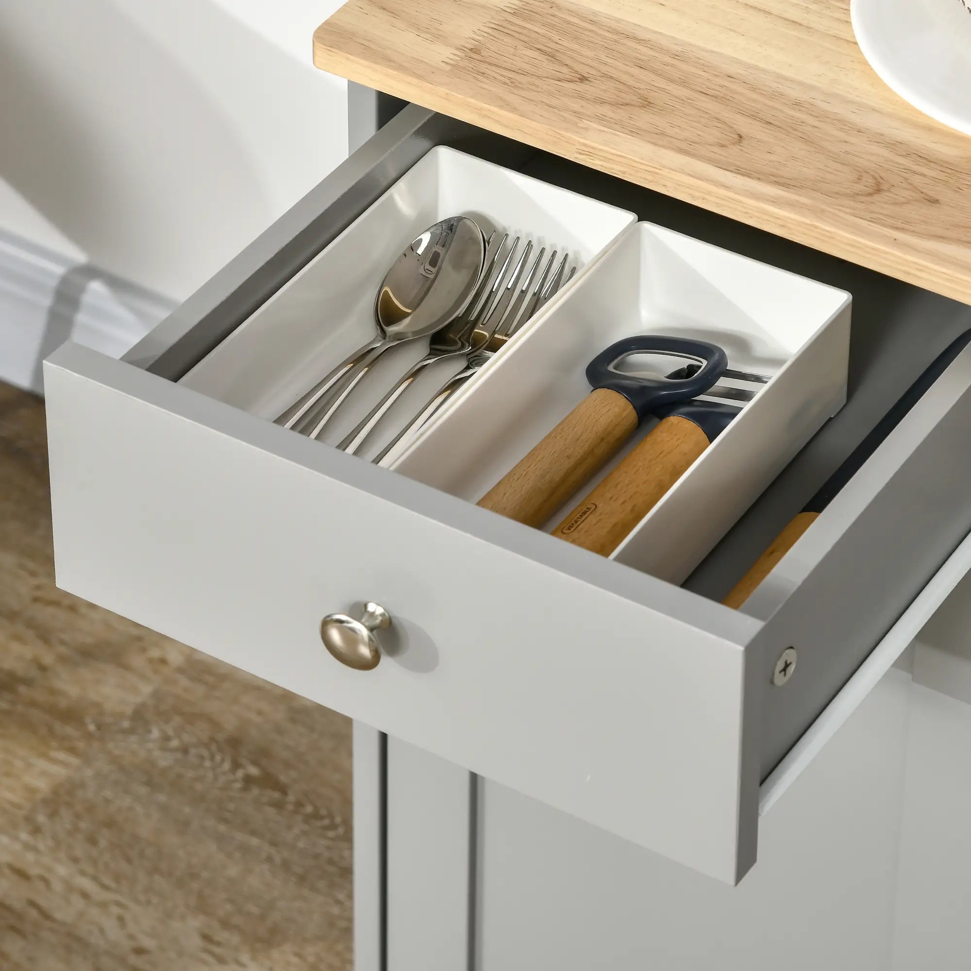 Modern Sideboard, Buffet Cabinet with Storage, Drawers, Adjustable Shelves, Grey Bar Cabinets at Gallery Canada