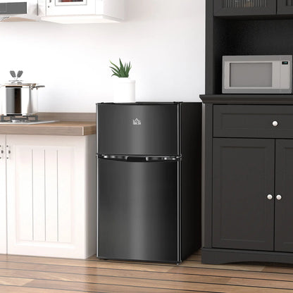 3.2 Cu Ft Compact Refrigerator, Mini Fridge with Freezer, Black Small Kitchen Appliances at Gallery Canada
