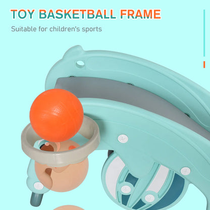 3-in-1 Kids Slide, Rocking Horse, Basketball Hoop, Age 1.5-3, Green Rocking Horses at Gallery Canada