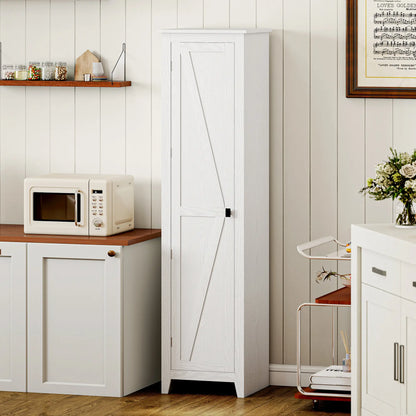 67 Farmhouse Kitchen Pantry Cabinet, Adjustable Shelves, White Kitchen Pantry Cabinets at Gallery Canada
