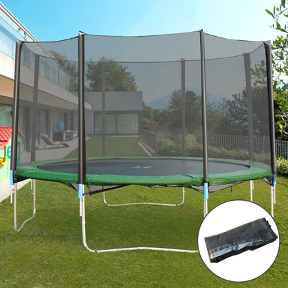 12FT Trampoline Net Enclosure, 8 Poles, Safety Accessories, Black Trampolines at Gallery Canada