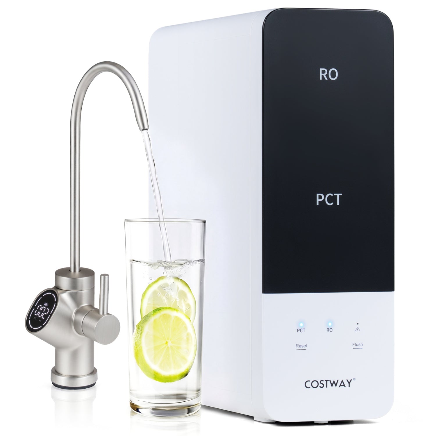AW-RB05 Alkaline PH+ Reverse Osmosis Water Filter 600 GPD Tankless Under-Sink RO System, Black Small Appliances at Gallery Canada