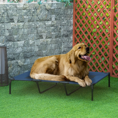 48" X 36" X 9" Elevated Pet Bed, Includes Carrying Bag, Dark Blue Elevated Dog Beds at Gallery Canada