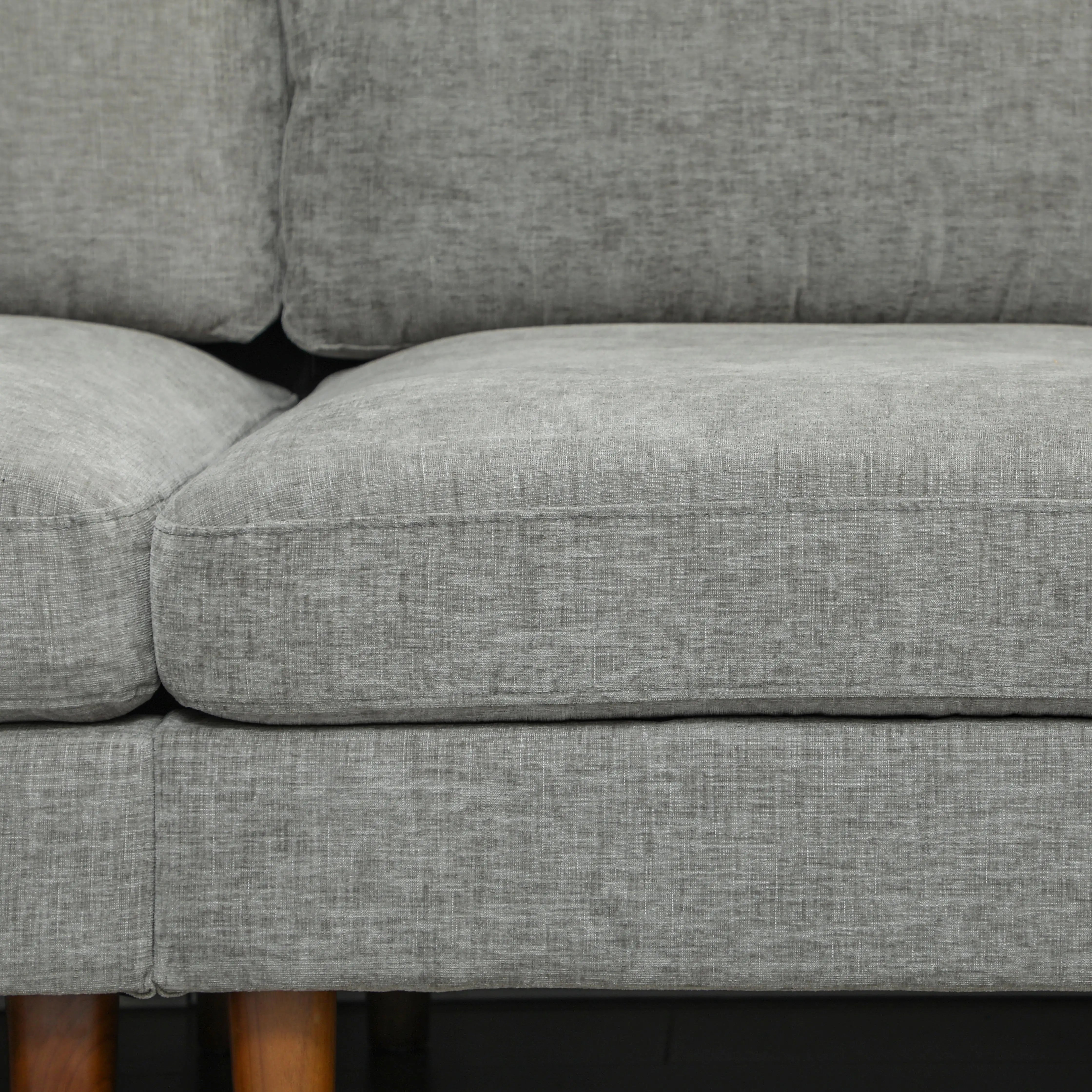 L-Shape Sofa, Modern Sectional Couch with Chaise Lounge, Grey 3-Seater Sofas at Gallery Canada